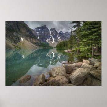 Moraine Lake Poster by Lasting__Impressions at Zazzle