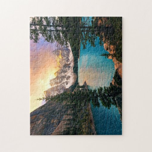 Moraine Lake Sunset Jigsaw Puzzle 