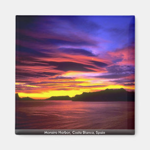 Moraira Harbor, Costa Blanca, Spain Magnet