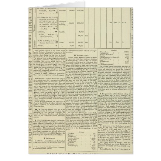 Moral and Statistical Chart of the Globe continued Cards (Front)