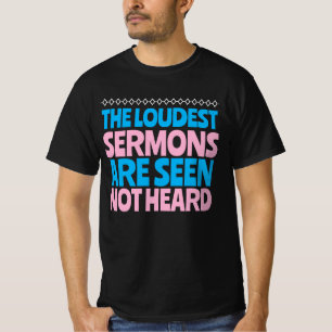 Moral behavior vs Christian sermon T-Shirt