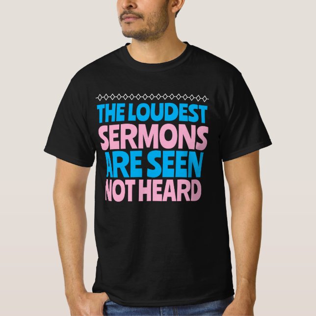 Moral behavior vs Christian sermon T-Shirt (Front)