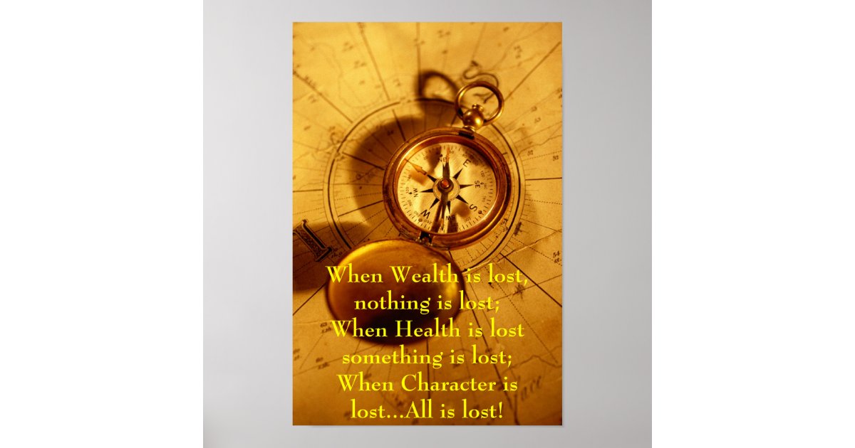 Moral Compass Poster | Zazzle