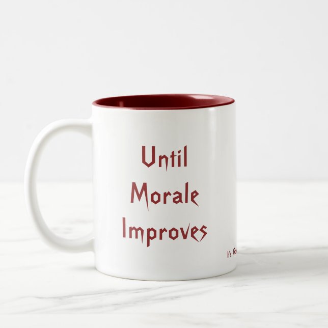 Morale Improvement Plan Mug (Left)