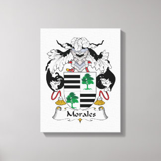 Morales Family Crest Canvas Print
