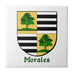 Morales Family Shield Ceramic Tile