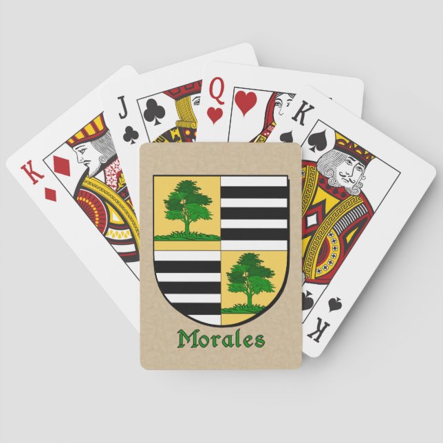 Morales Heraldic Shield Poker Cards (Back)