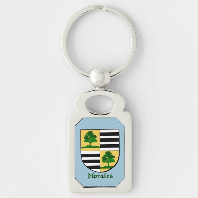 Morales Historical Shield Keychain (Front)