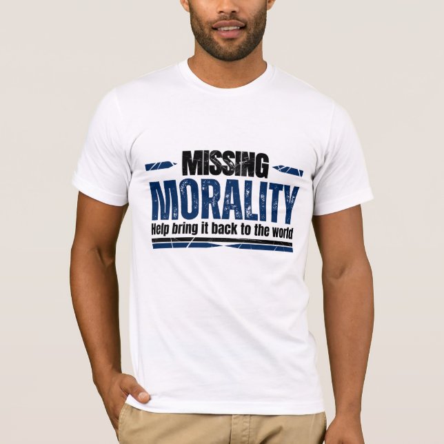 Morality white T-Shirt (Front)