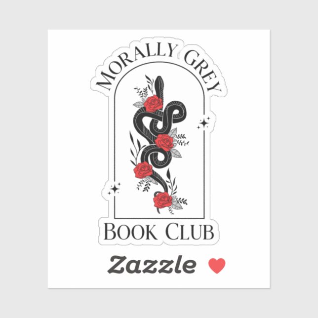 Morally Grey Book Club Sticker (Sheet)