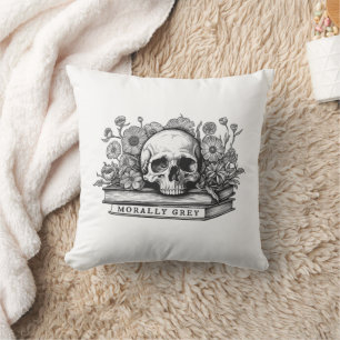 Morally grey romance books throw pillow