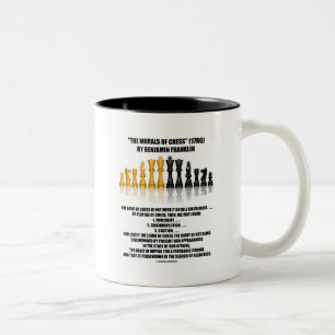 Morals Of Chess Benjamin Franklin Reflective Chess Two-Tone Coffee Mug