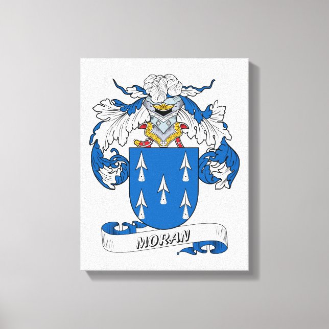 Moran Family Crest Canvas Print (Front)