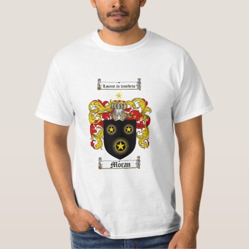 Moran Family Crest _ Moran Coat of Arms T_Shirt