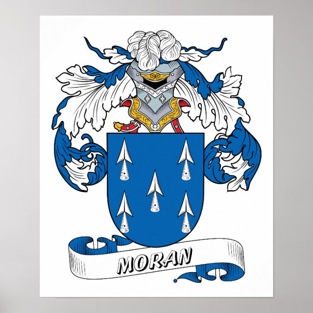 Moran Family Crest Poster (Front)