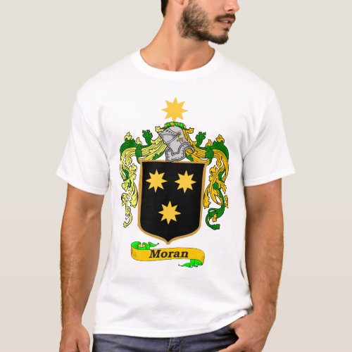 Moran Family Irish Coat of Arms T_shirt