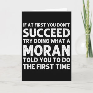 Moran Funny Surname Family Tree Birthday Reunion I Card