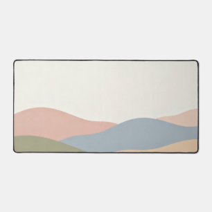 Morandi Color Block Aesthetic Minimalist Desk Mat