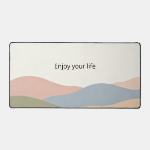 Morandi Color Block Aesthetic Minimalist Desk Mat