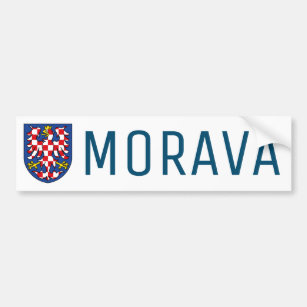 Moravia coat of arms - CZECHIA Bumper Sticker