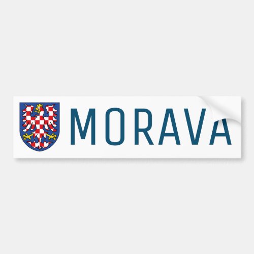 Moravia coat of arms _ CZECHIA Bumper Sticker