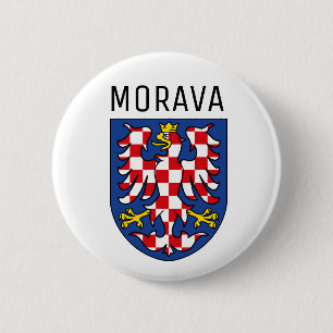 Moravia coat of arms - CZECHIA Button