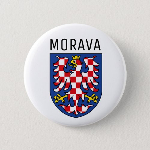 Moravia coat of arms _ CZECHIA Button