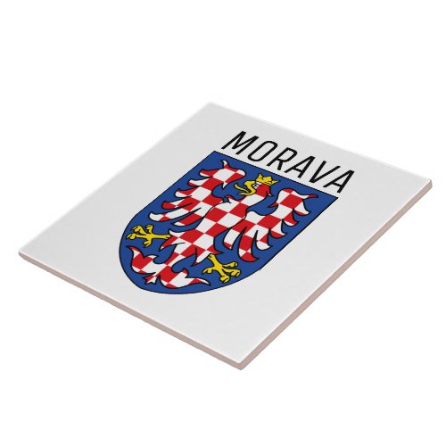 Moravia coat of arms _ CZECHIA Ceramic Tile