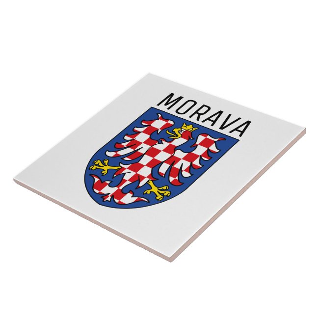 Moravia coat of arms - CZECHIA Ceramic Tile (Side)