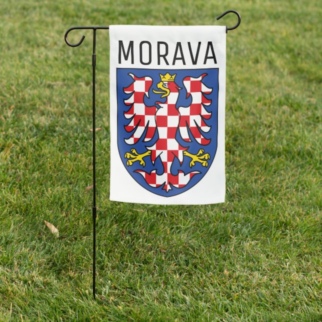 Moravia coat of arms - CZECHIA Garden Flag (In SItu)