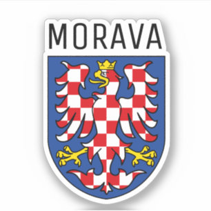 Moravia coat of arms - CZECHIA Sticker