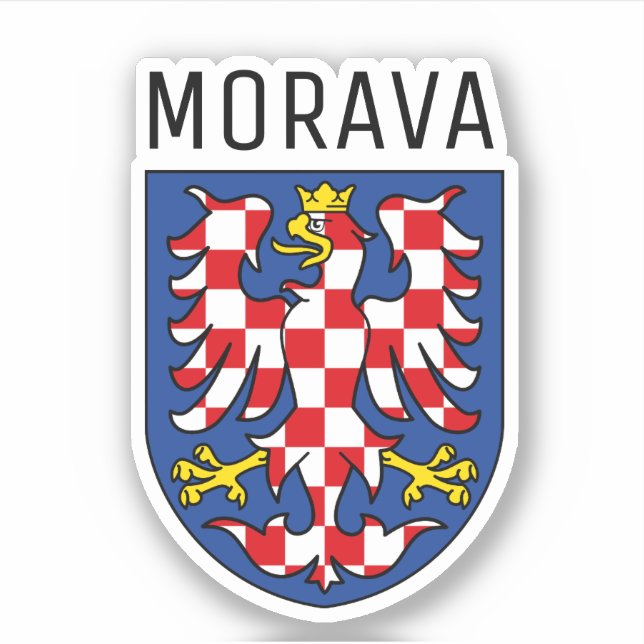 Moravia coat of arms - CZECHIA Sticker (Front)
