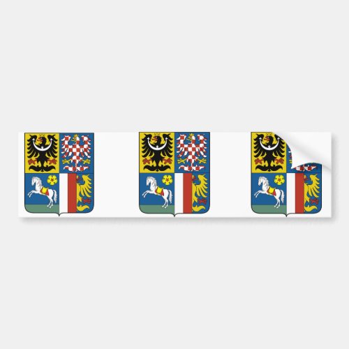 Moravian Silesian Region Czech Bumper Sticker