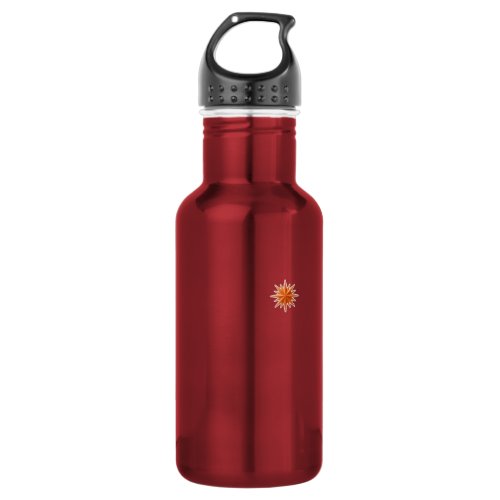 Moravian Star Line - Orange Stainless Steel Water Bottle