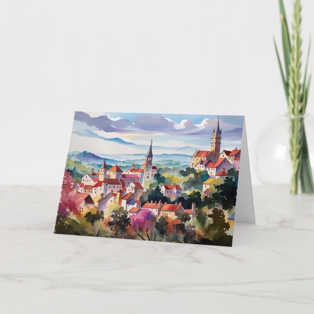 Moravian Village Card (Front)