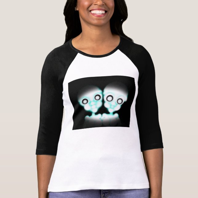 Morbid Alien Twins T-Shirt Womens (Front)