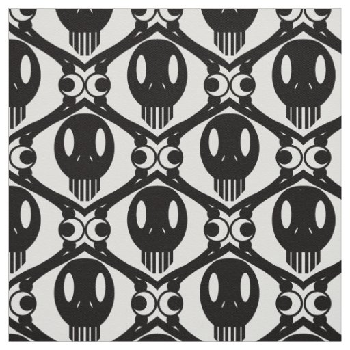 Morbid Faces Fabric