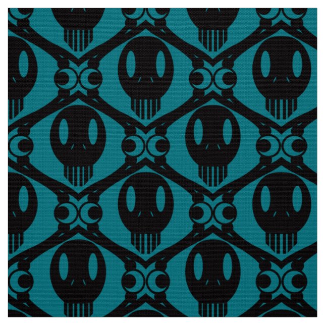 Morbid Faces Fabric (Swatch)