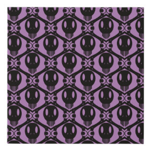 Morbid Faces Faux Canvas Print