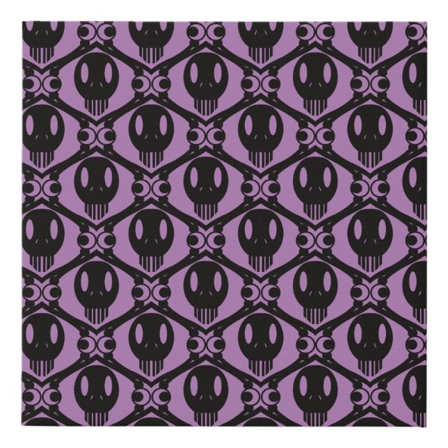 Morbid Faces Faux Canvas Print (Front)