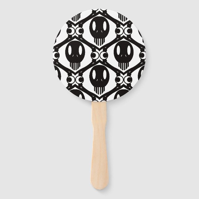 Morbid Faces Hand Fan (Front)