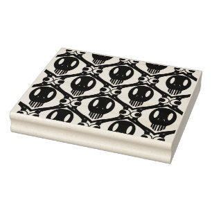 Morbid Faces Rubber Stamp