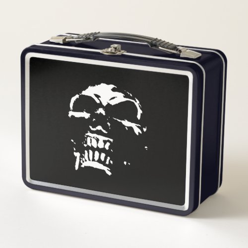 Morbid Skull Metal Lunch Box