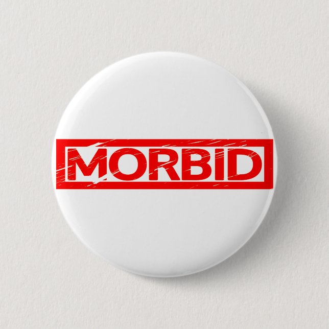 Morbid Stamp Button (Front)