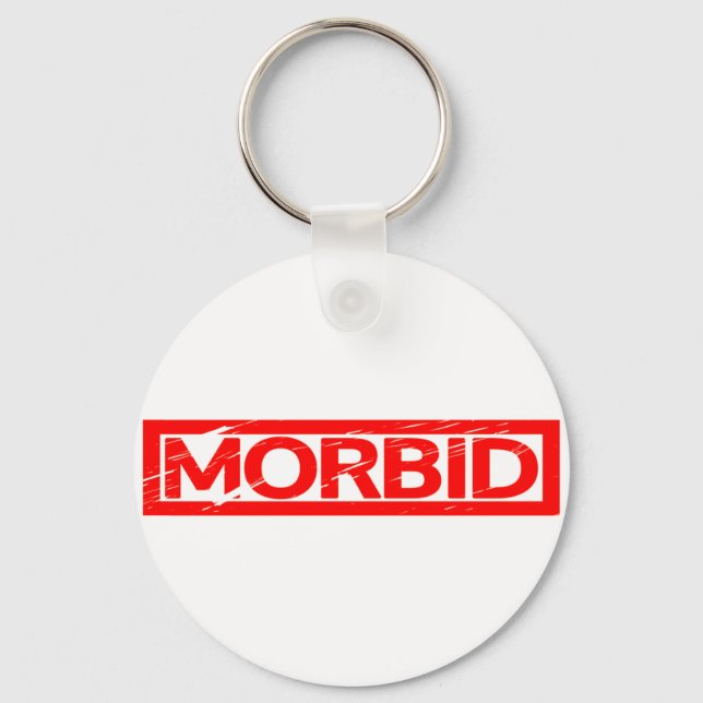Morbid Stamp Keychain (Front)