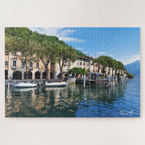 Morcote Lago di Lugano jigpuzzle Jigsaw Puzzle