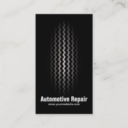 Morden Black & White Tyre Automotive Repair Business Card