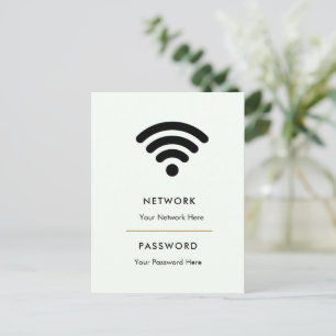 Morden Business Wifi Network Pedestal Postcard