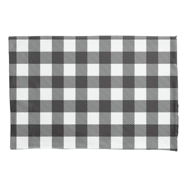 Mordern White Buffalo Check Plaid Holiday   Pillow Case (Front)