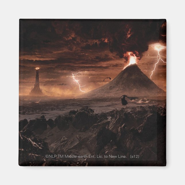 Mordor Lightning Storm Magnet (Front)